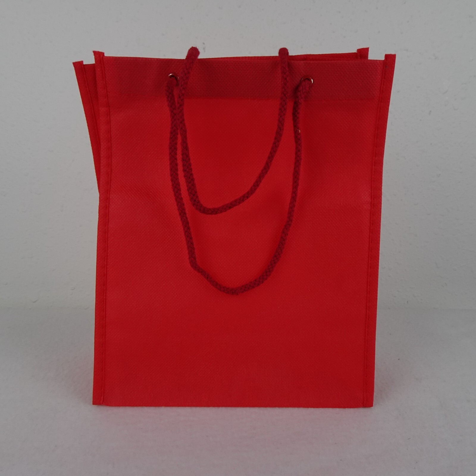 Tote Bags 24 Reusable Gift Grocery w Handle Red for Shopping Parties Goodie Bags