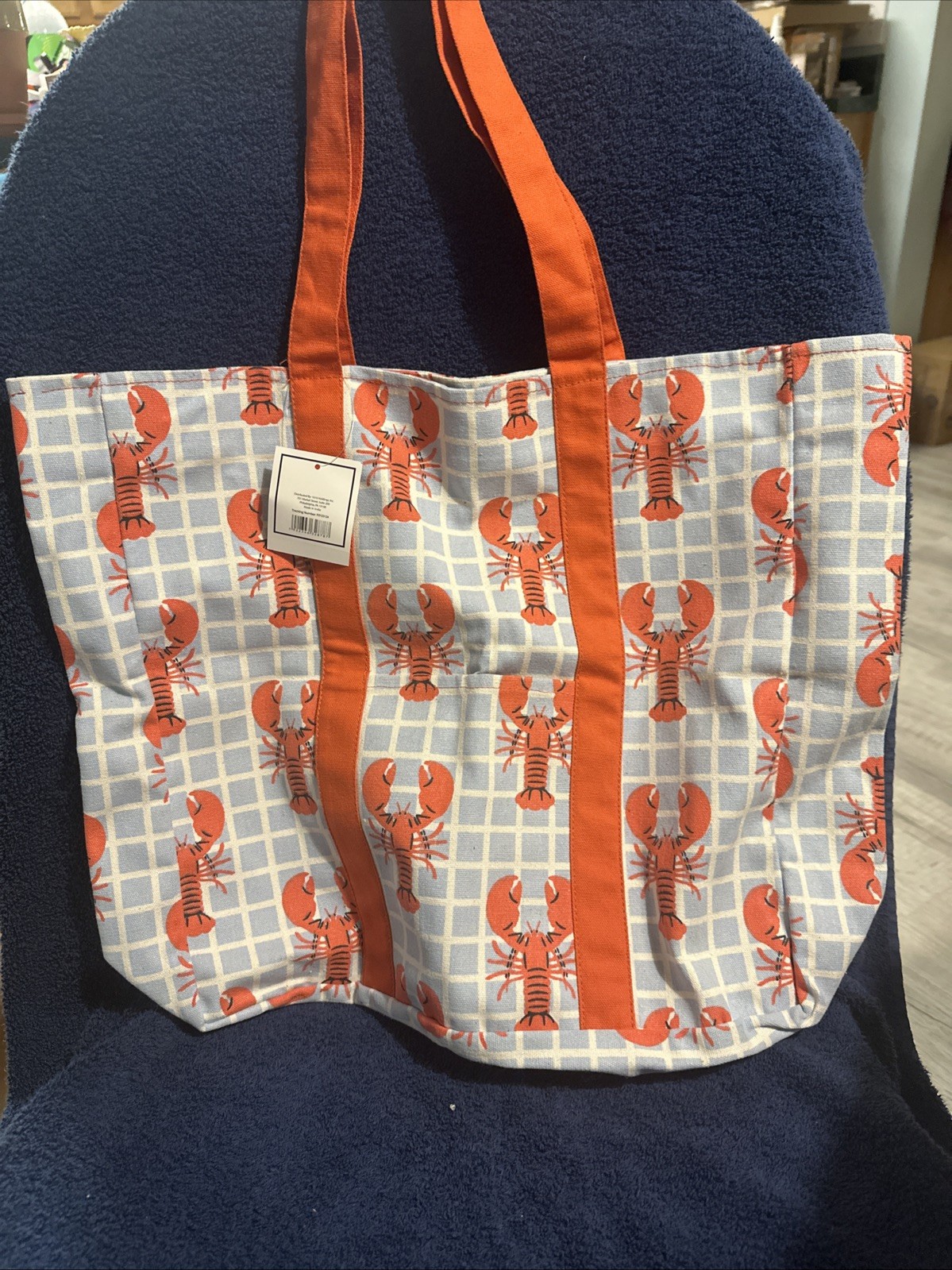 Lobster Print Tote Bag For Shopping Or Everyday Use NWT