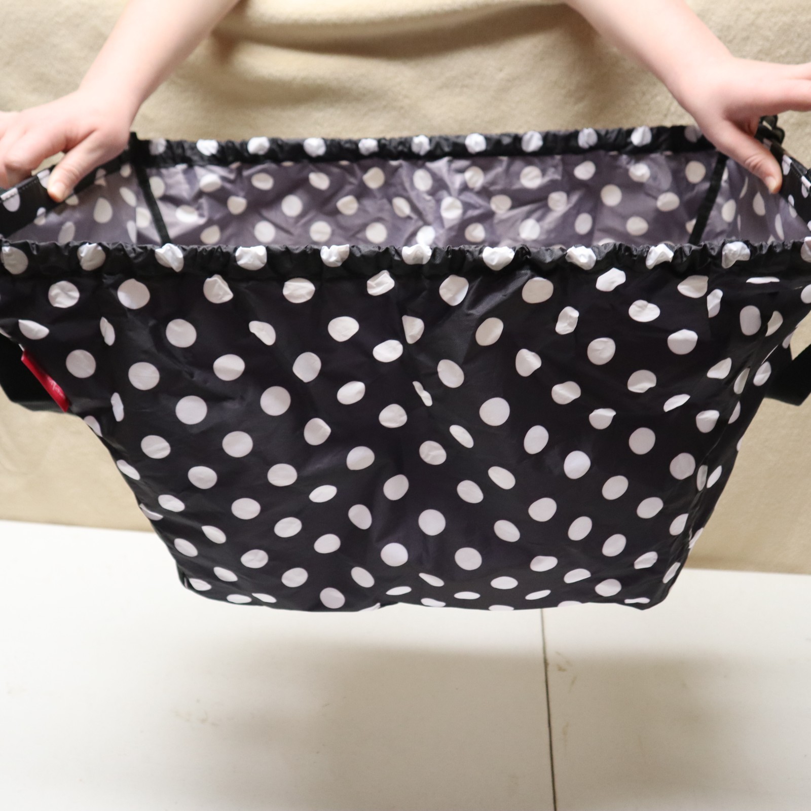 PAMPERED CHEF CLIP ON Expandable Nylon SHOPPING CART Tote Bag Fits In Your Buggy