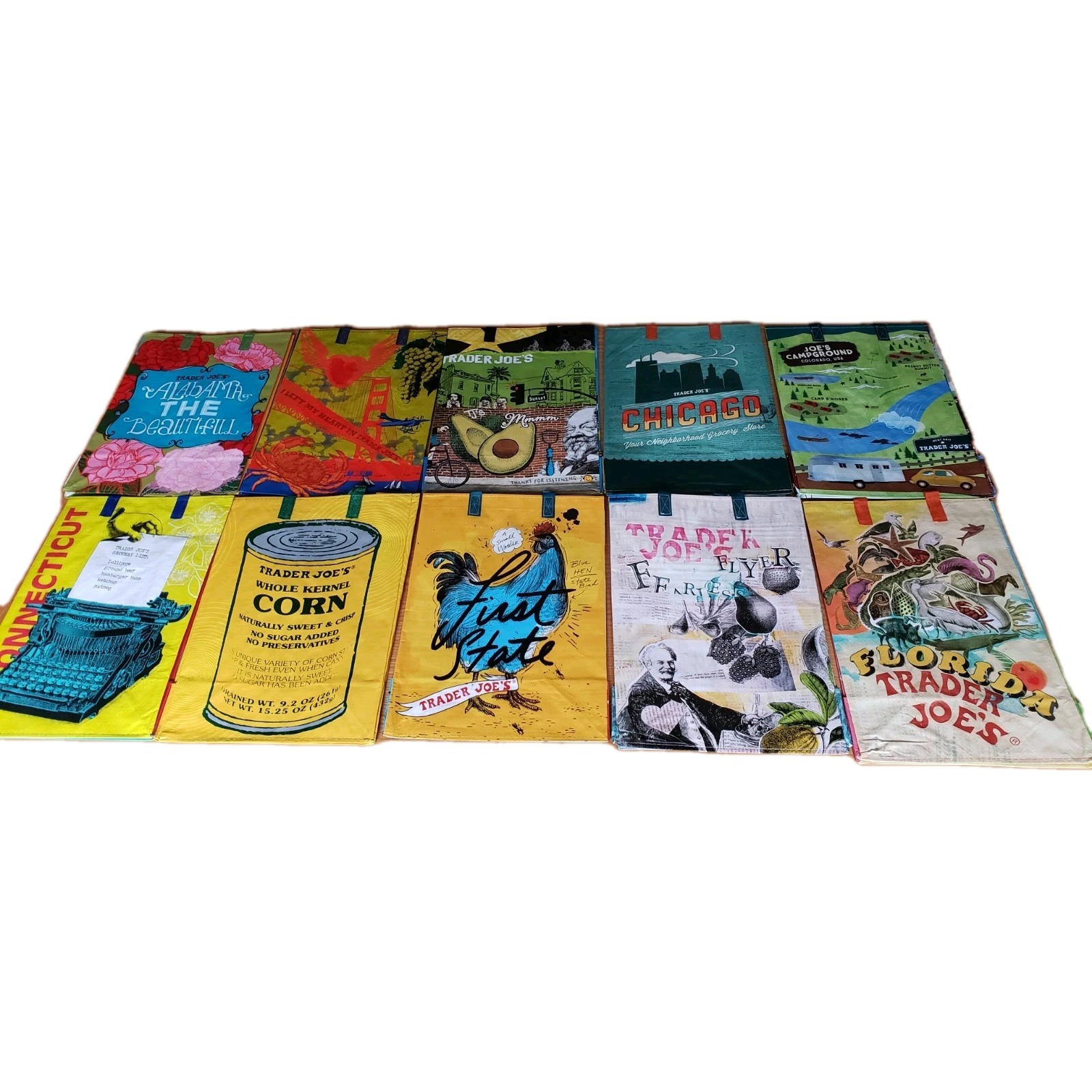 1x NEW Trader Joe’s Eco Reusable Shopping Gift Tote Bag PICK ONE (1) FREE SHIP