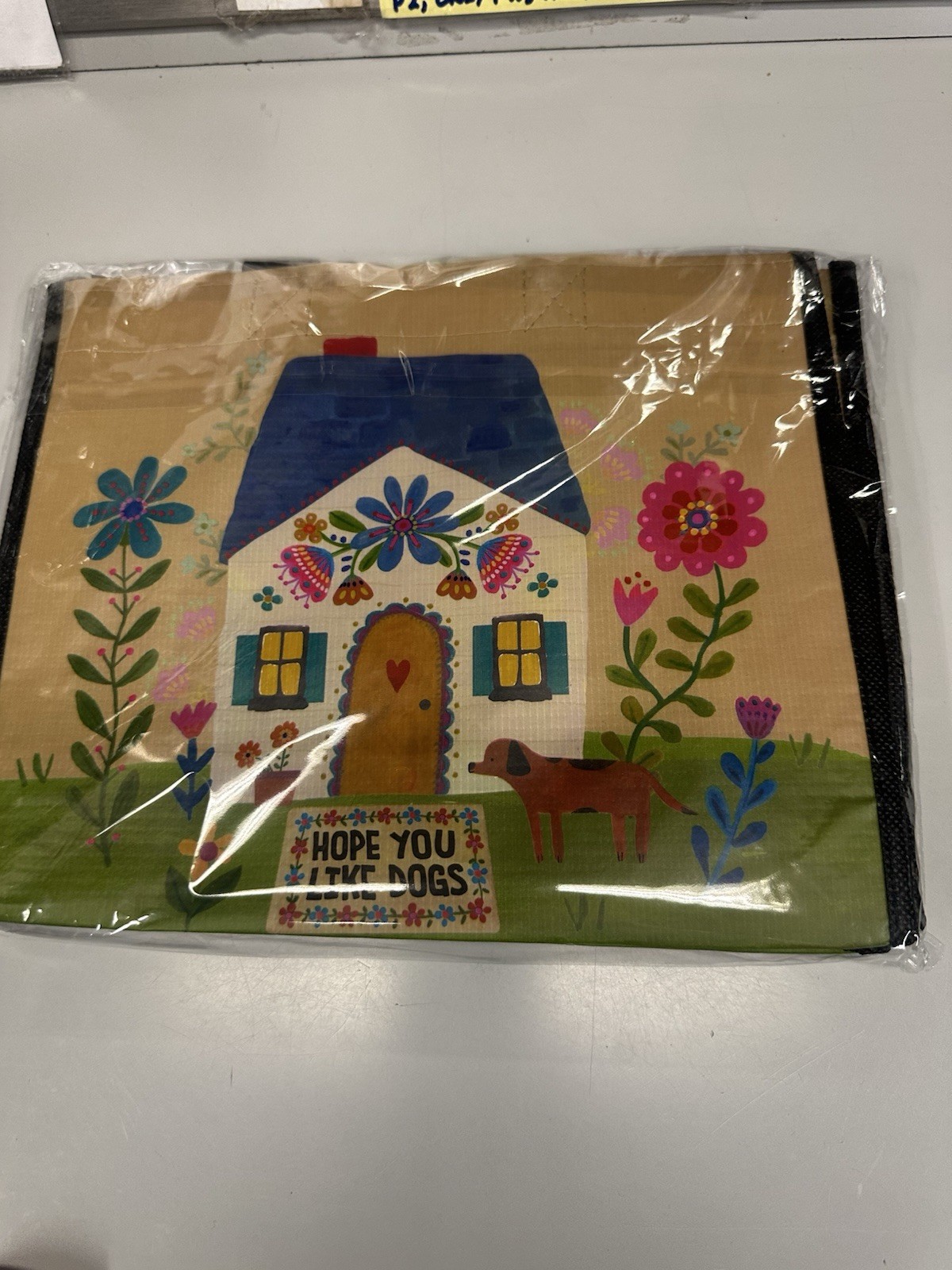 Natural Life Reusable Tote Bag, “Hope You Like Dogs,” NEW, Medium