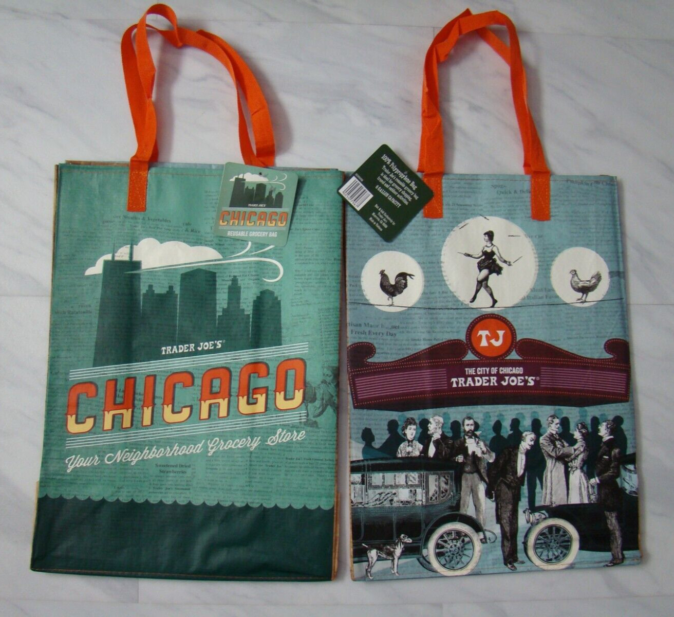New Trader Joe’s Chicago Reusable Bag Shopping Grocery