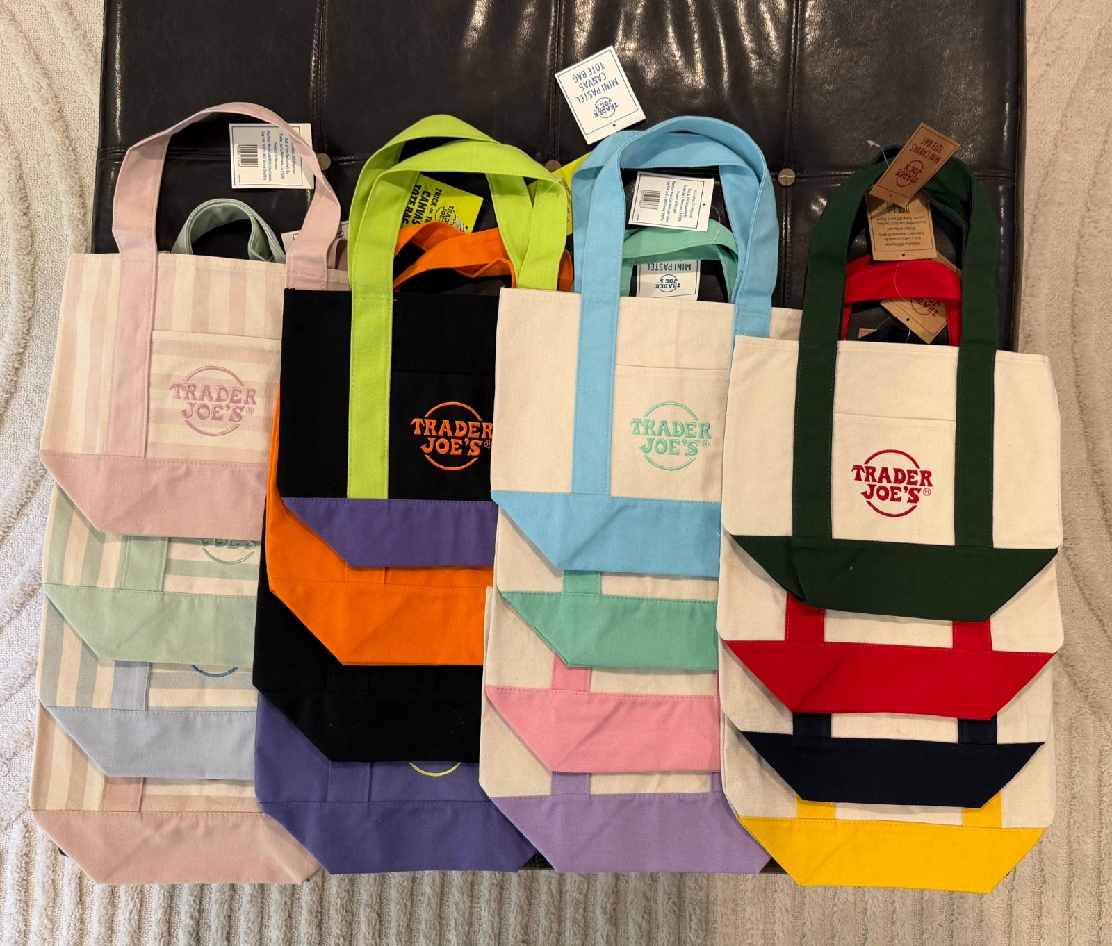 Trader Joe’s Mini Bags Collectors Set 4 sets/16 bags plus a free surprise TJ Bag