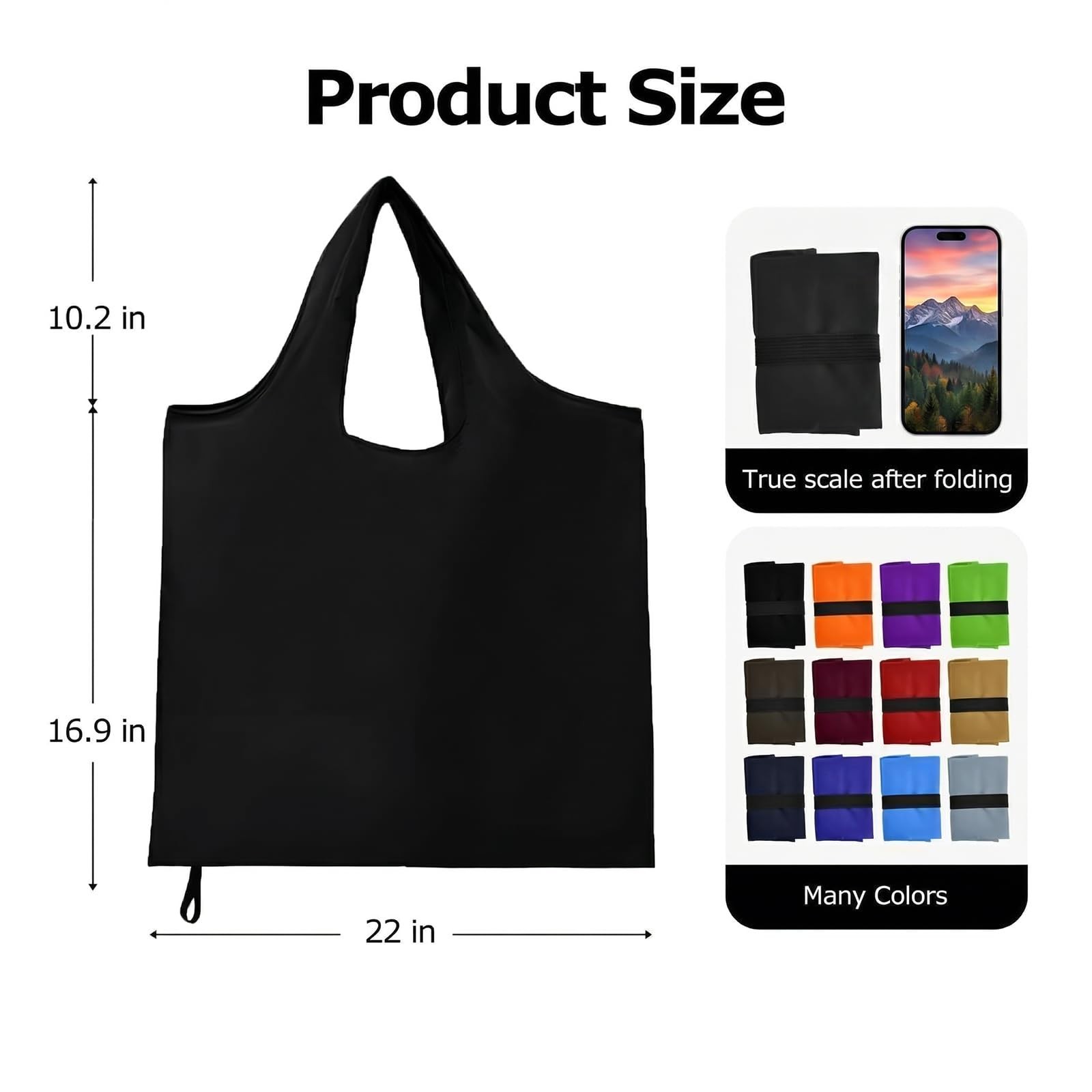 1|2|4 Pack Available1 Foldable Shopping Bag, Waterproof Reusable Grocery Bag …