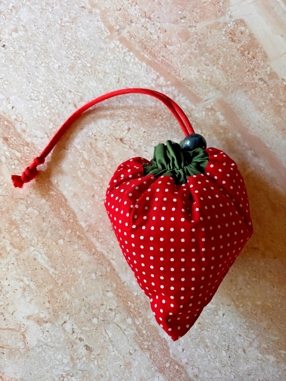 Strawberry Fold Up Reusable Shopping Tote Bag Novelty Fruit Cottagecore Kawaii