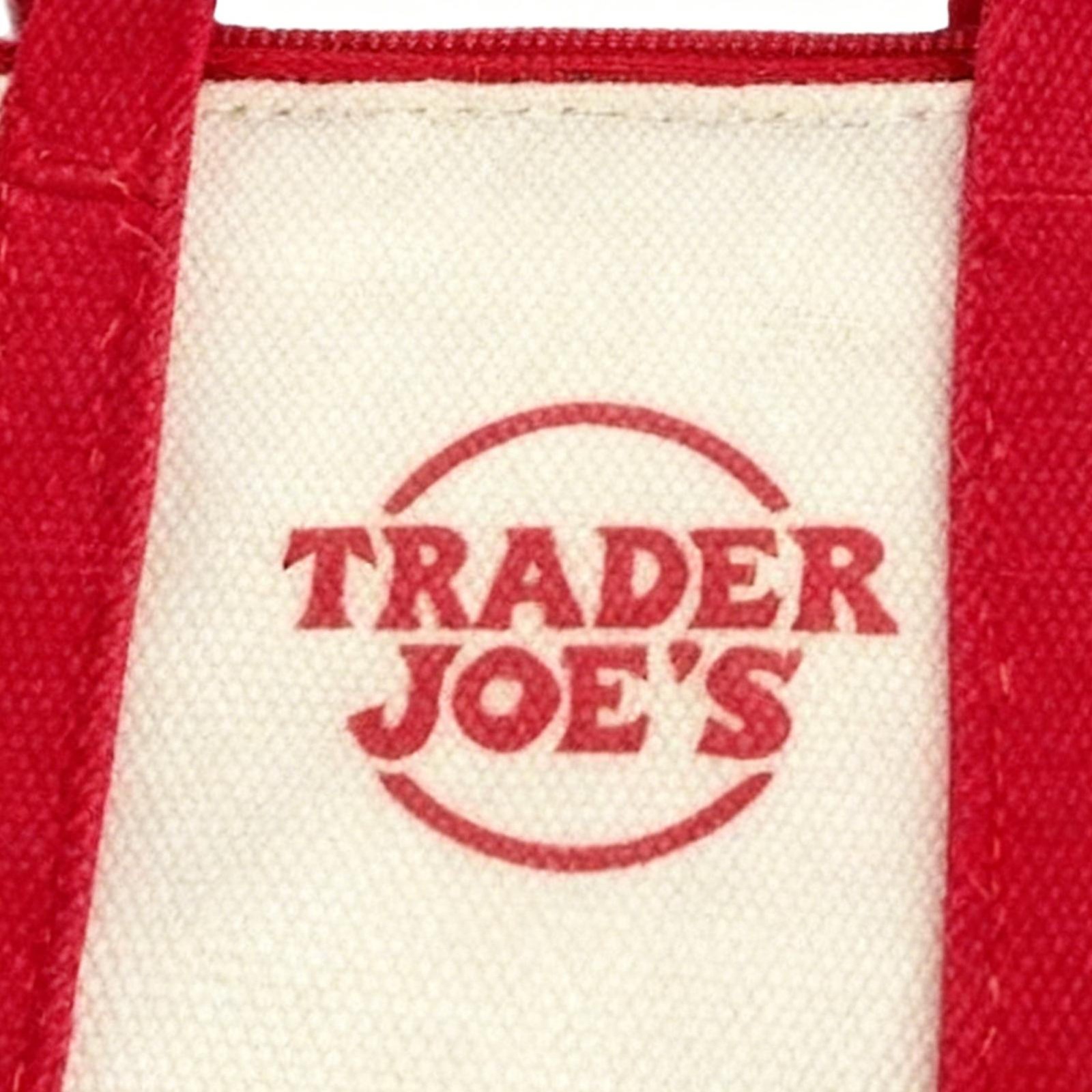 Trader Joe’s Canvas Micro Tote Grocery Bag 1-3pc Christmas Limited Hot