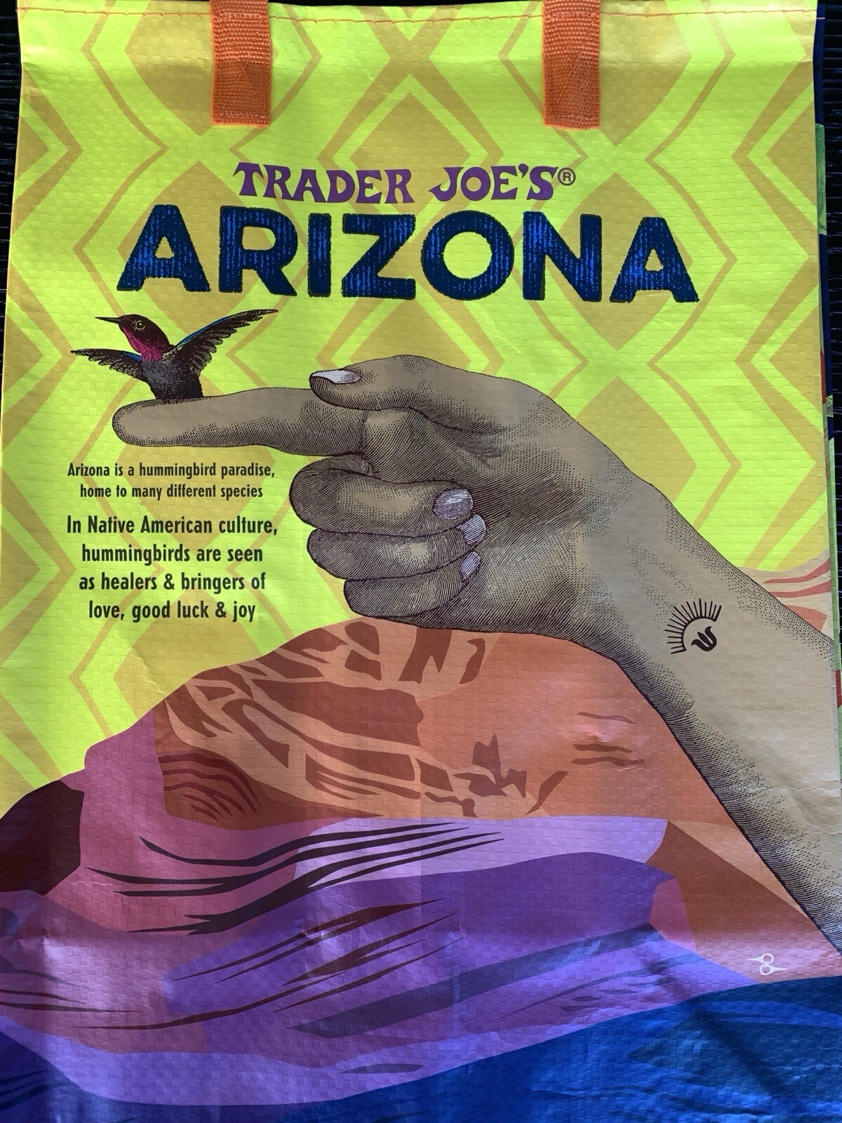 New Design Arizona Trader Joe’s BAG reusable Shopping grocery ECO Tote NWT