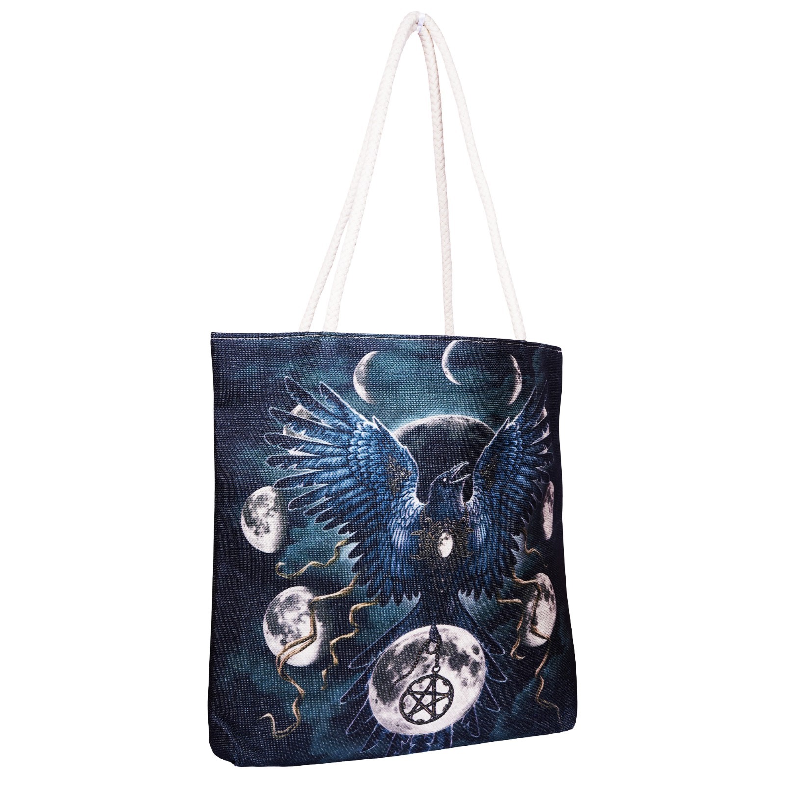 Sinister Wings Techno Jute Tote Bag – 17 x 15 x 4.5 Inch | Shoulder Bag