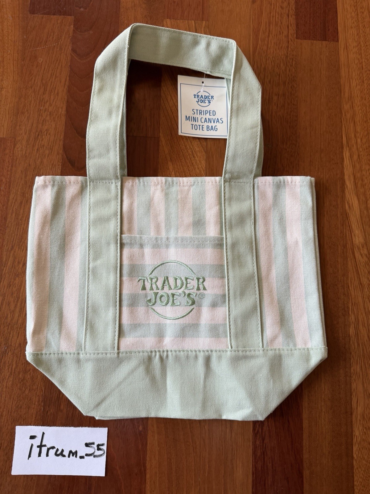 (Lot of 4 bags) Trader Joe’s Limited Striped Mini Canvas Tote Bags (In-Hand)