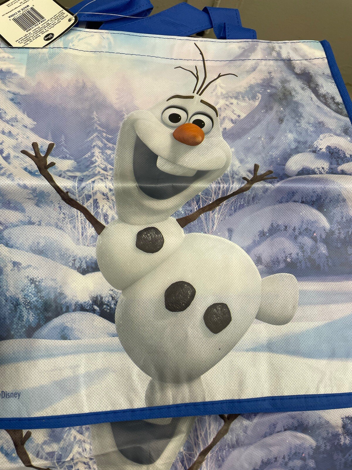 NWT Disney Frozen Olaf Reusable Bag Shopping Halloween Trick Or Treat