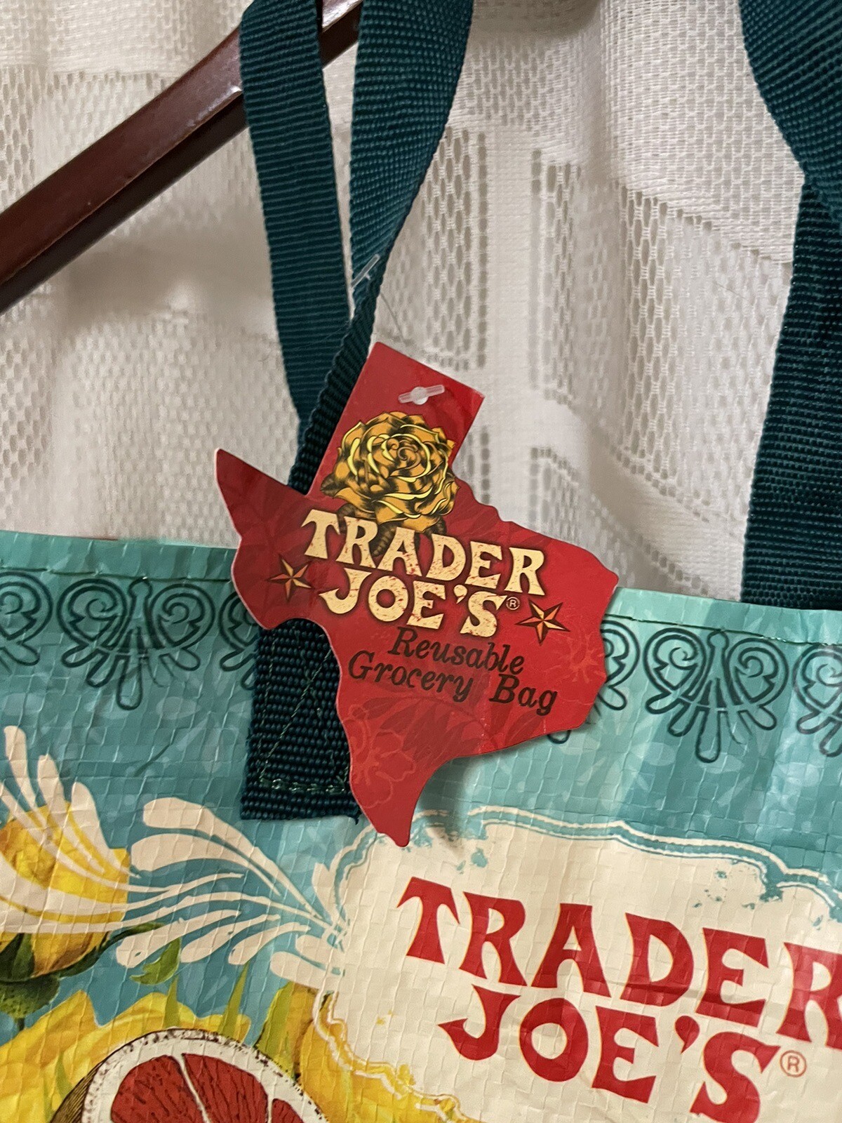 Trader Joe’s Texas Reusable 100% Polypropylene Bag 6 gallon capacity NWT