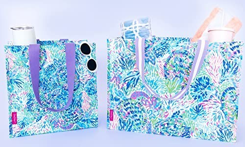 Oversize Market Shopper Bag 20x10x15 Inch Reusable Grocery Tote Shoulder Straps
