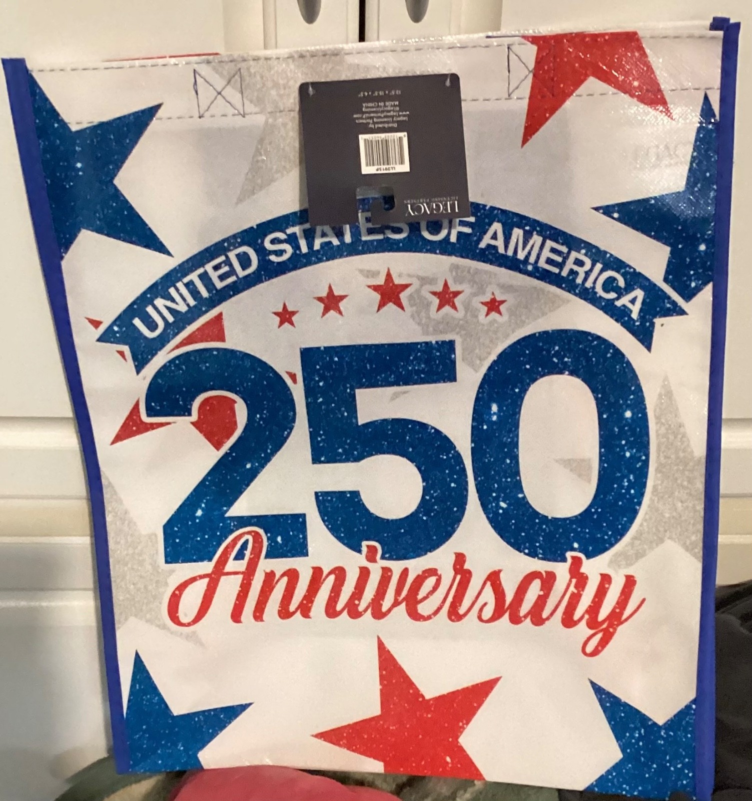Publix United States of America Reusable Shopping Bag 250 Anniversary Stars NWT