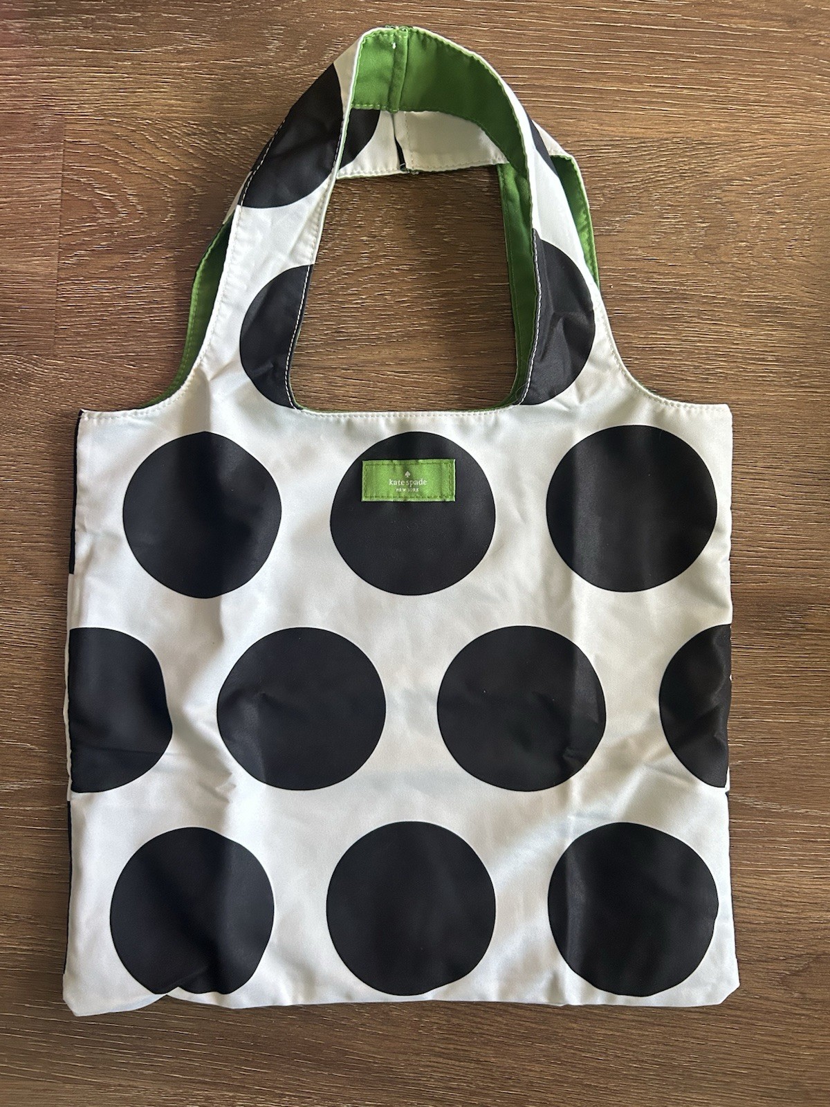 kate spade new york Polka Dot Foldable Lightweight Tote Bag 17×12 25 qt GWP