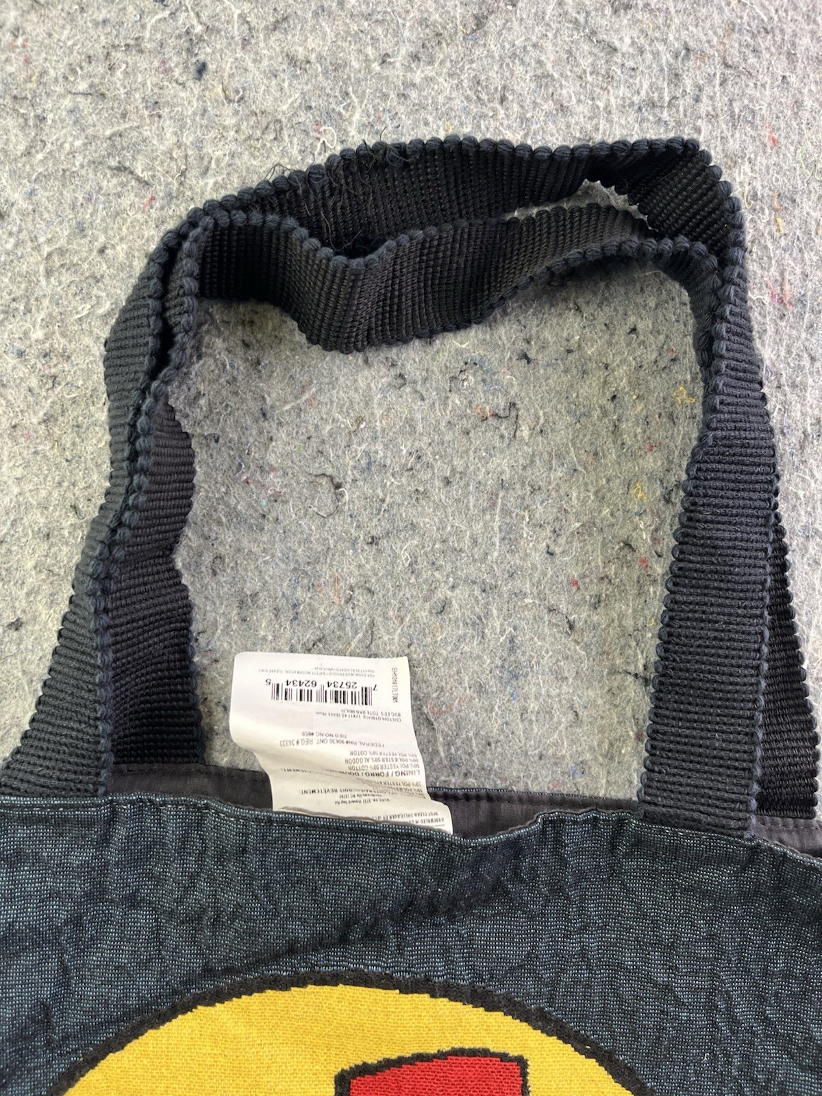 Buc-ee’s Beaver Logo Tote Bag Black Canvas Shoulder Tote 17×17