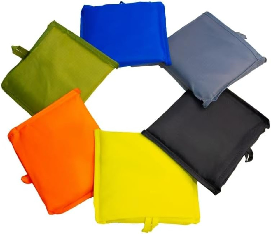 Foldable Reusable Grocery Bags – Heavy Duty 6 Pack with Handles | XL Tote for Wo