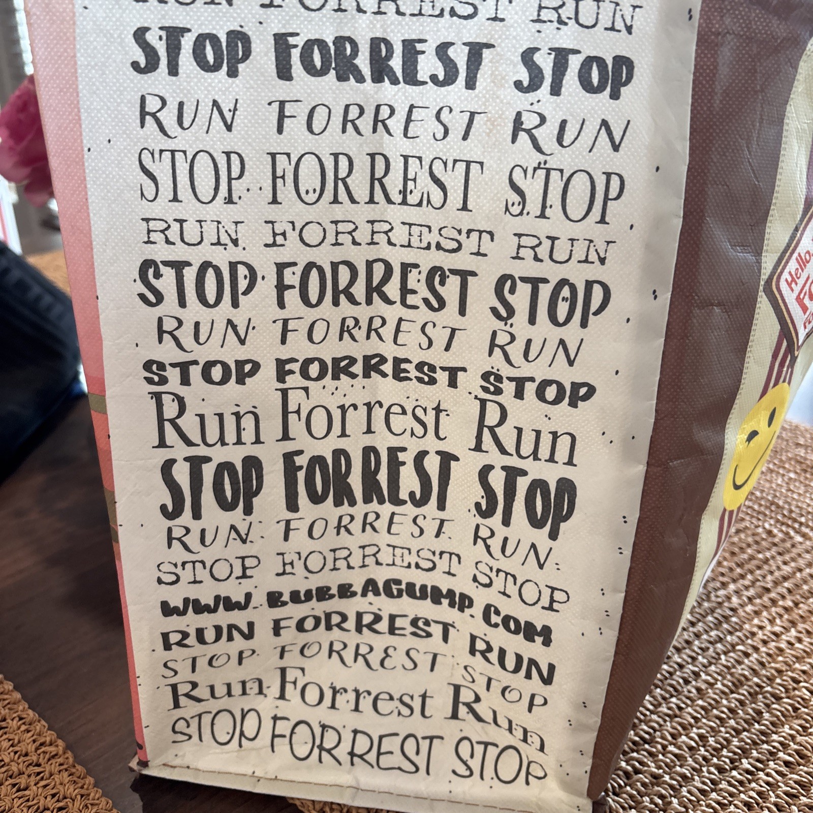 BUBBA GUMP SHRIMP CO. Tote Shopping Bag 16” x 13” New