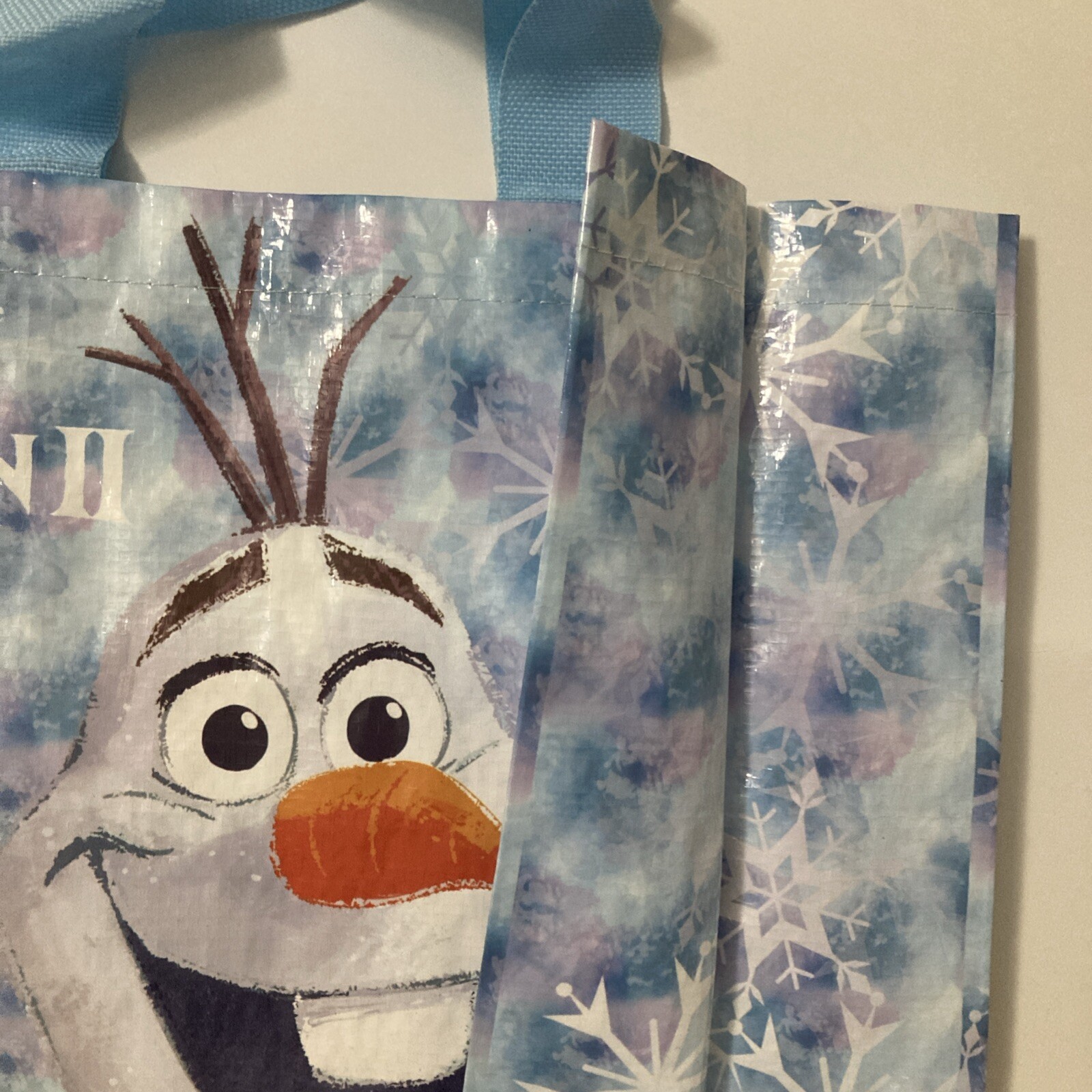 Tesco Disney Frozen II Tote Bag Ana Elsa Olaf Snowman Snowflake Princess New