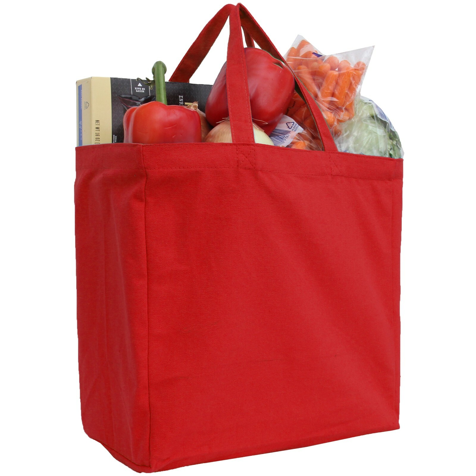 Large Cotton Canvas Tote Bags – 2 Sizes – Reusable – Heavy Wt Fabric – Threadart