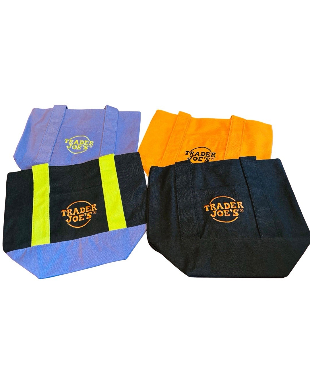 Trader Joe’s Halloween Mini Tote Bag BLACK MULTICOLOR NEW