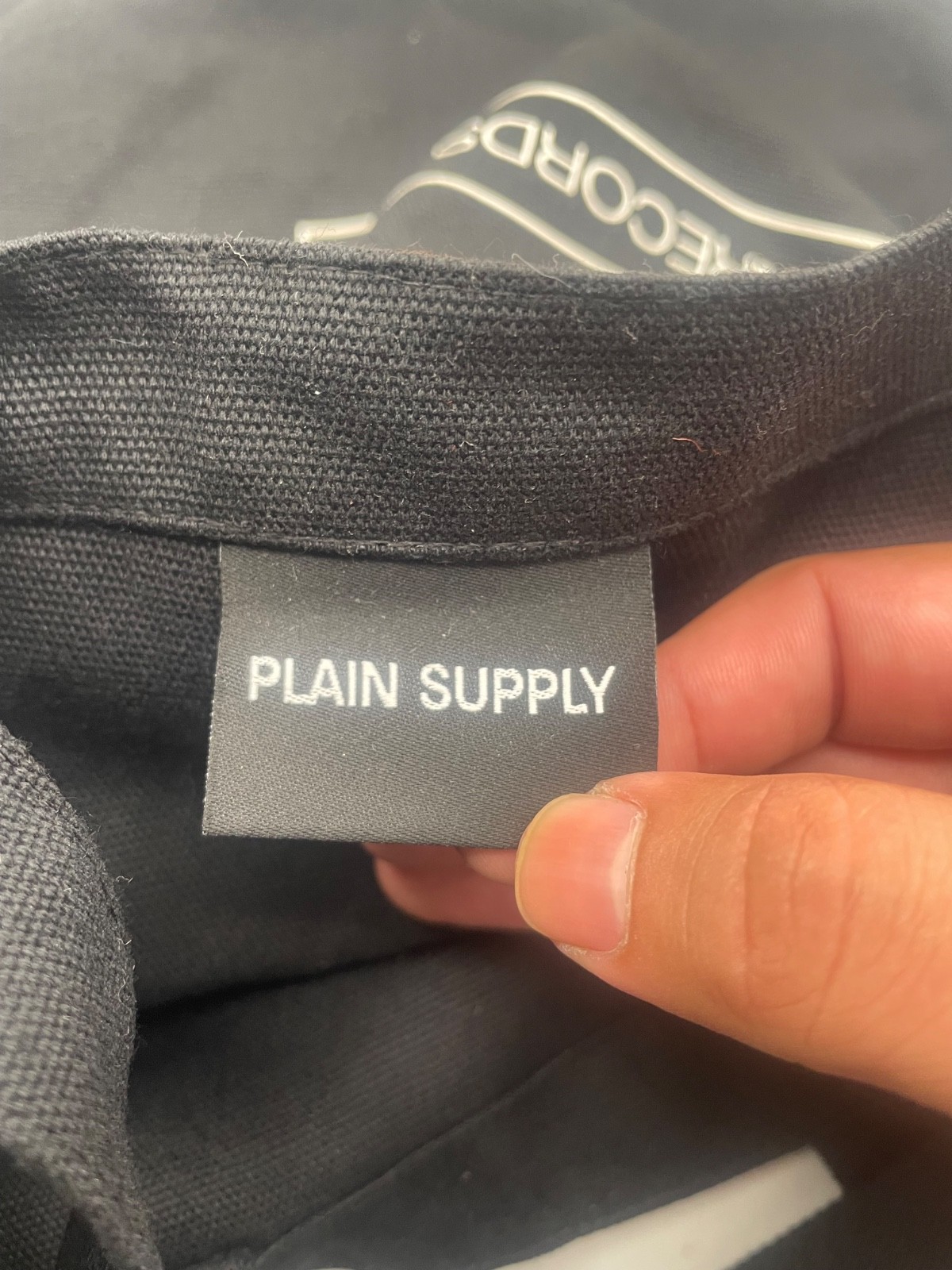 Plain Supply Tote Bag IMS Ibiza x Ultra Records Black One Size Cotton