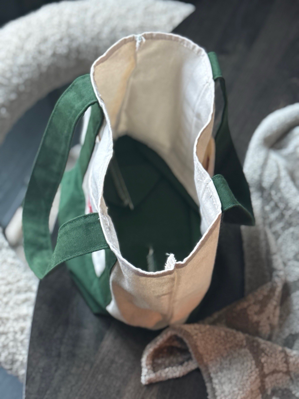 Trader Joe’s Green/Beige Limited Edition Mini Tote