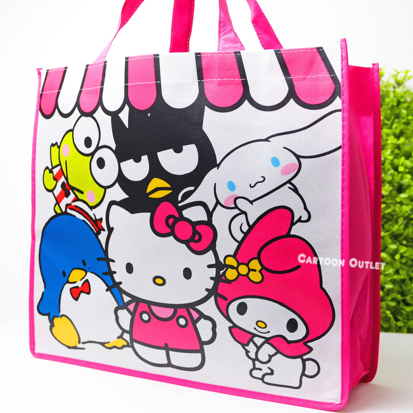 Sanrio Hello Kitty Reuseable Shopping Tote Beach Bag Friends My Melody Kerropi