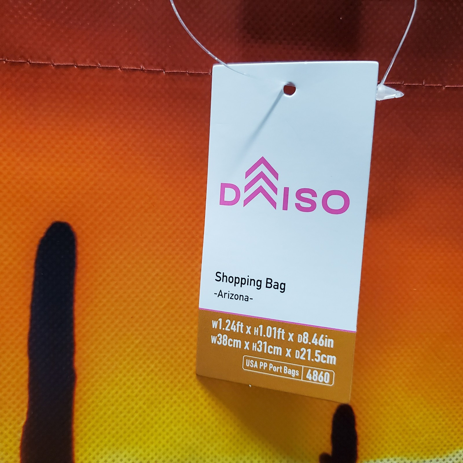 ARIZONA Landscape Reusable Grocery Shopping Tote Bag Medium 15x12x8″ Daiso Japan