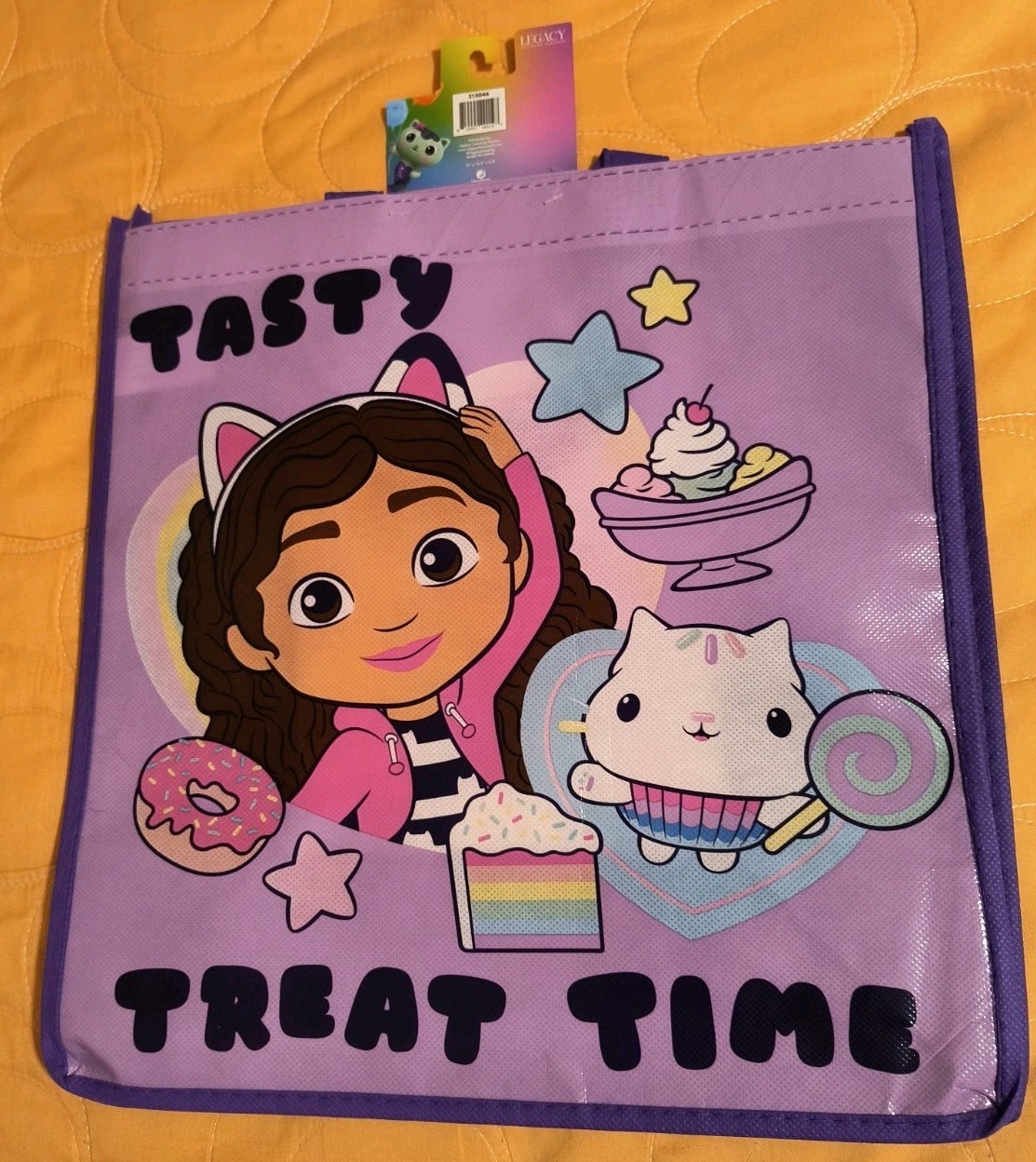 Gabby’s Dollhouse Purple Gift/Shopping Bag/Tote with Handle 🆕🆓 Shipping!