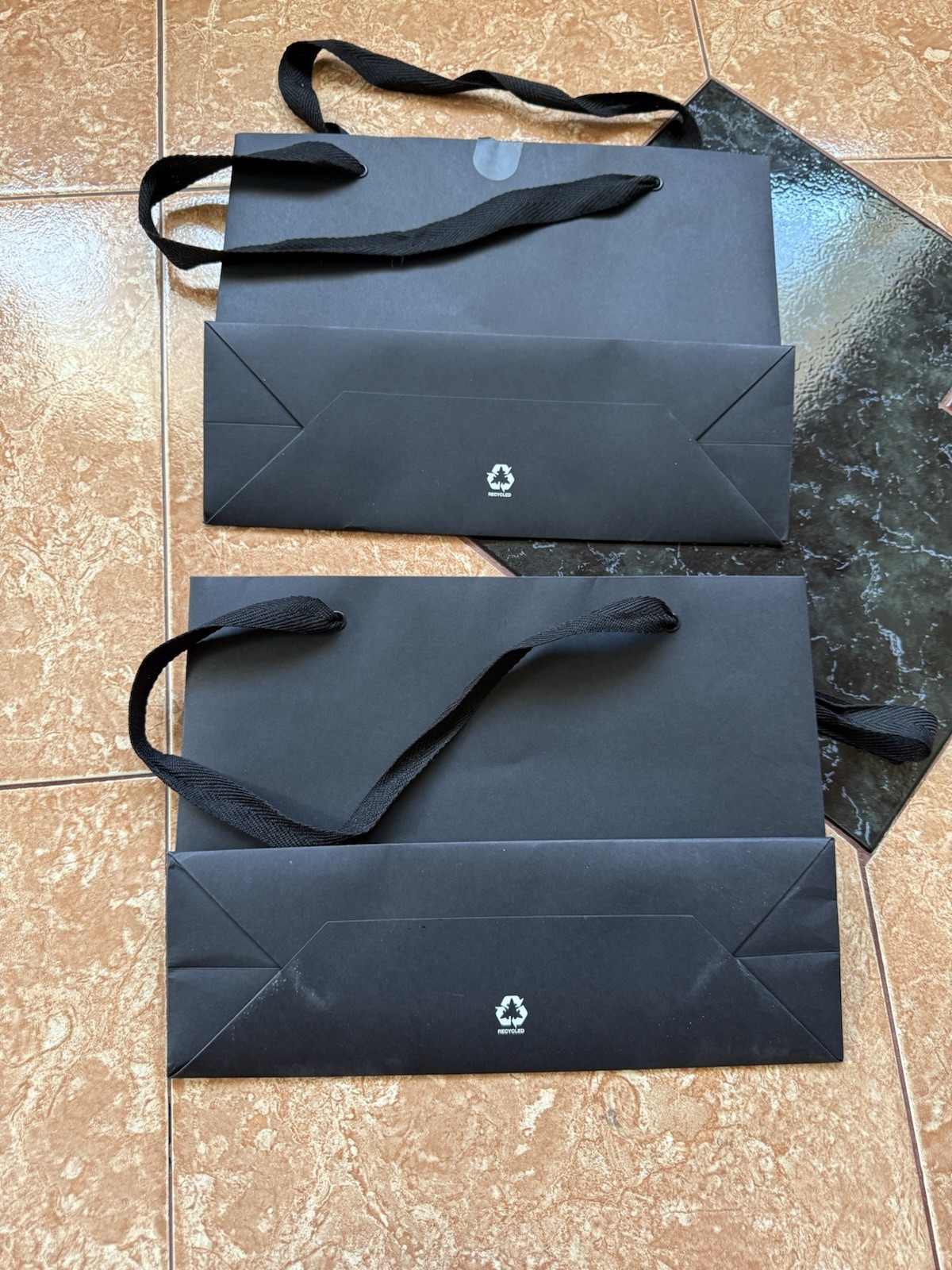 Lot Of Two Chrome Hearts Medium Shopping Bag With Receipt Black – 2 BAGS