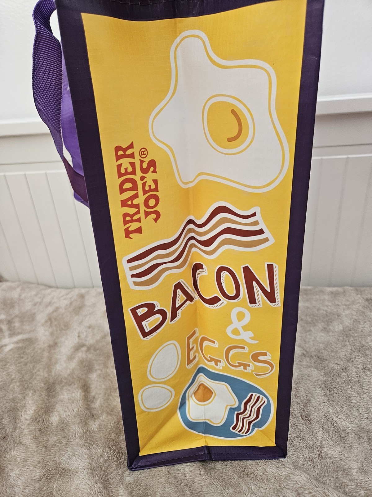Trader Joe’s Comfort Food 100% Reusable Polypropylene Grocery Bag NWT *Read