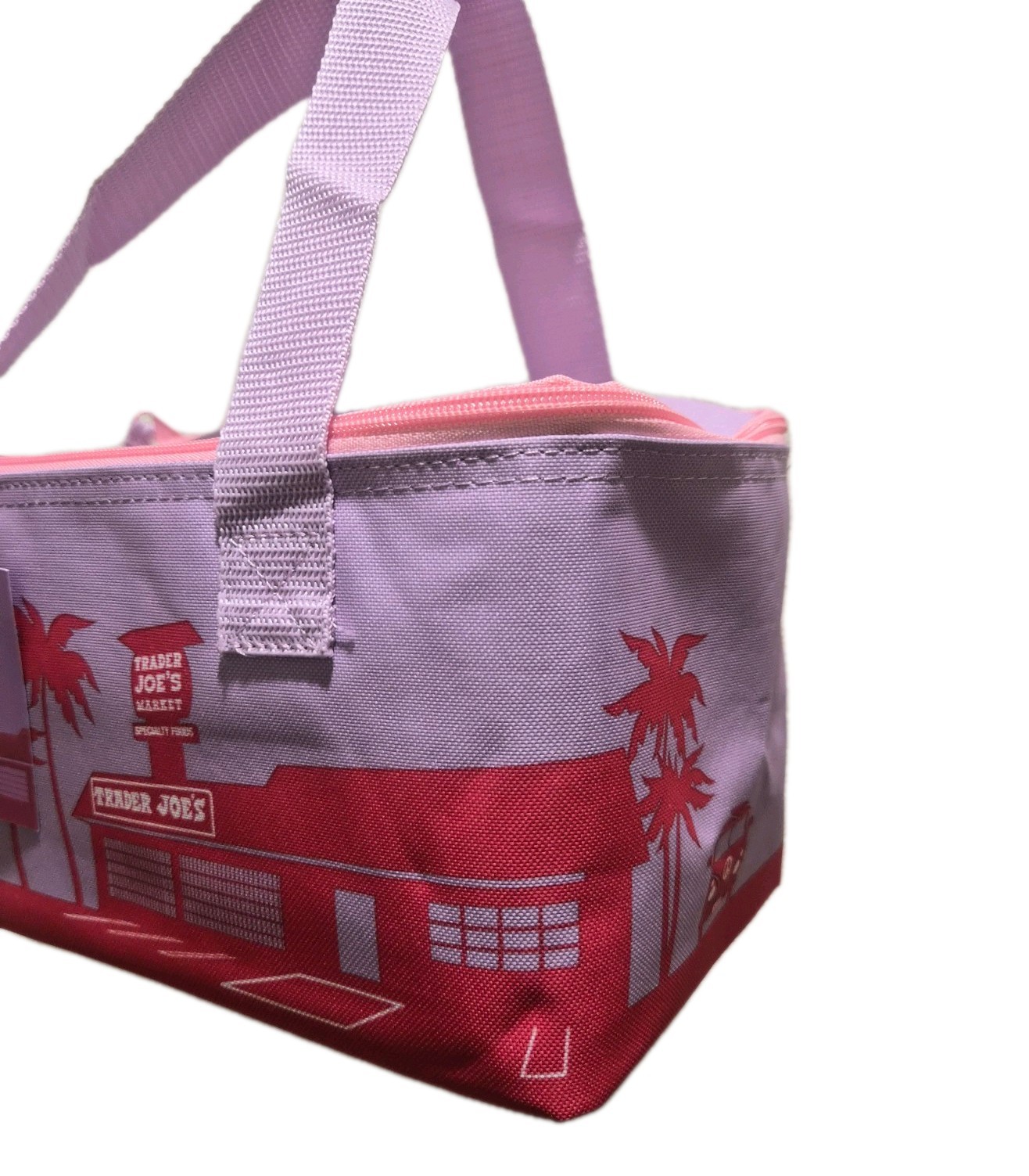 FREE SHIPPING]Trader Joe’s Mini Insulated Bag,SET OF 3:Pink Stripe, Violet, Blue