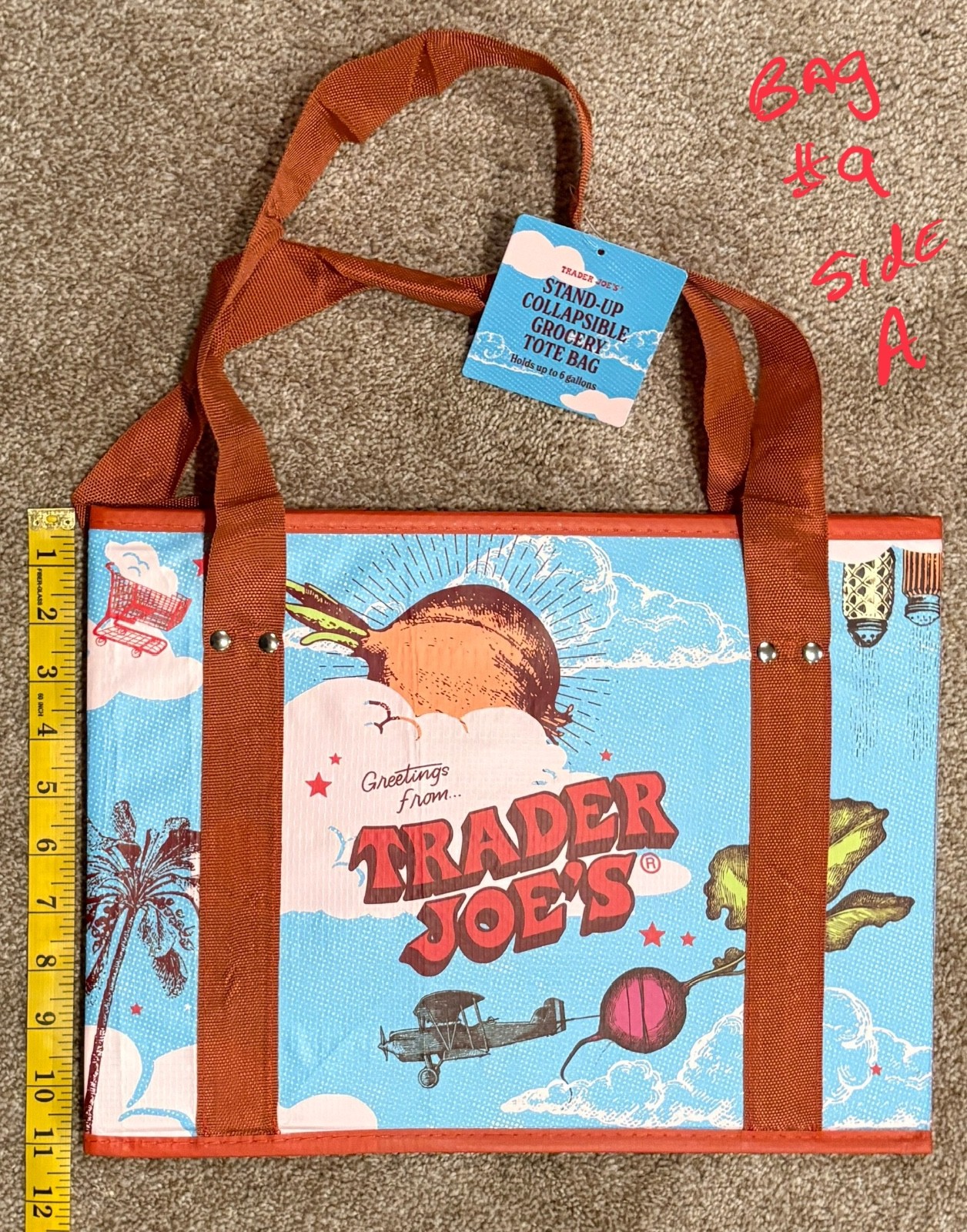 Collector Lot of 10 Different Trader Joe’s Tote Bags All New