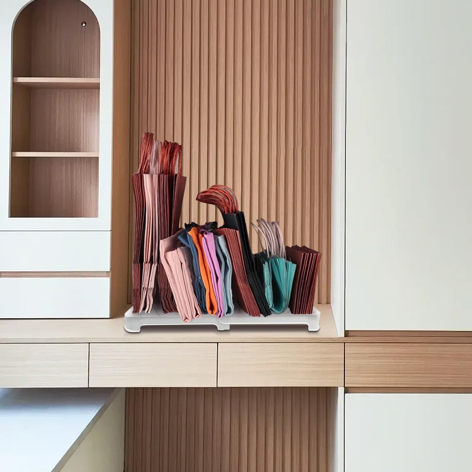 Reusable Shopping Bag Organizer, Adjustable Shelf Dividers, Great for Storing…