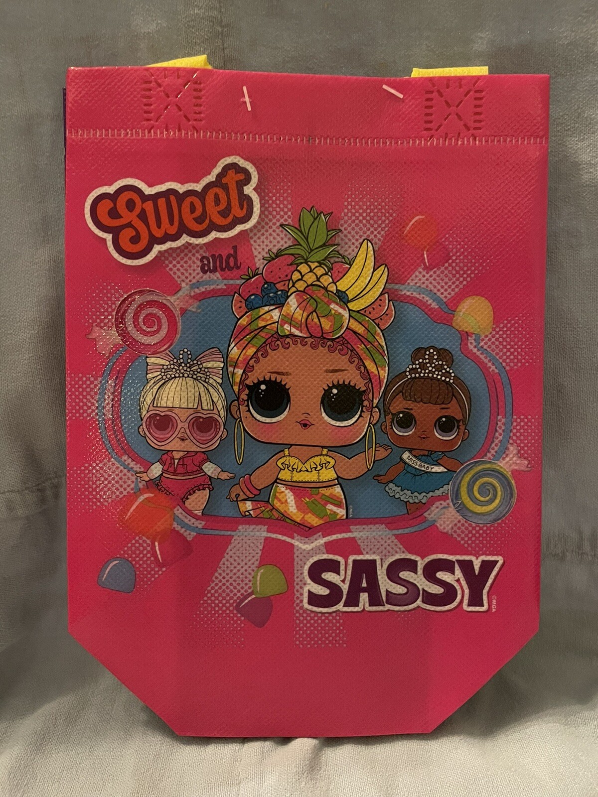 NEW L.O.L. Surprise 2 Pack Mini Reusable Halloween Bags w/ Handles Pink/Purple