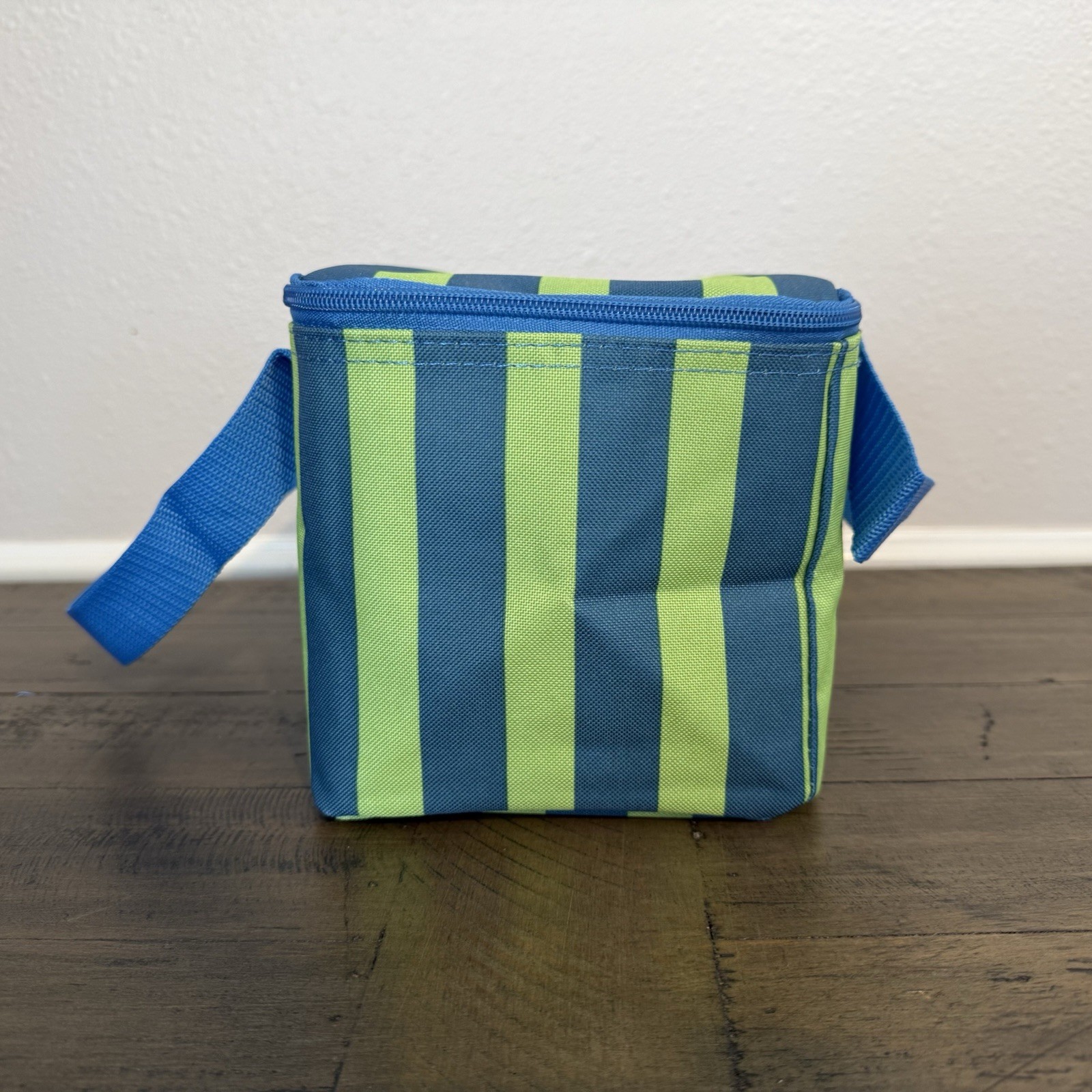 Trader Joe’s 2026 Mini Insulated Lunch Bag Cooler Green Blue Stripe SHIPS TODAY!