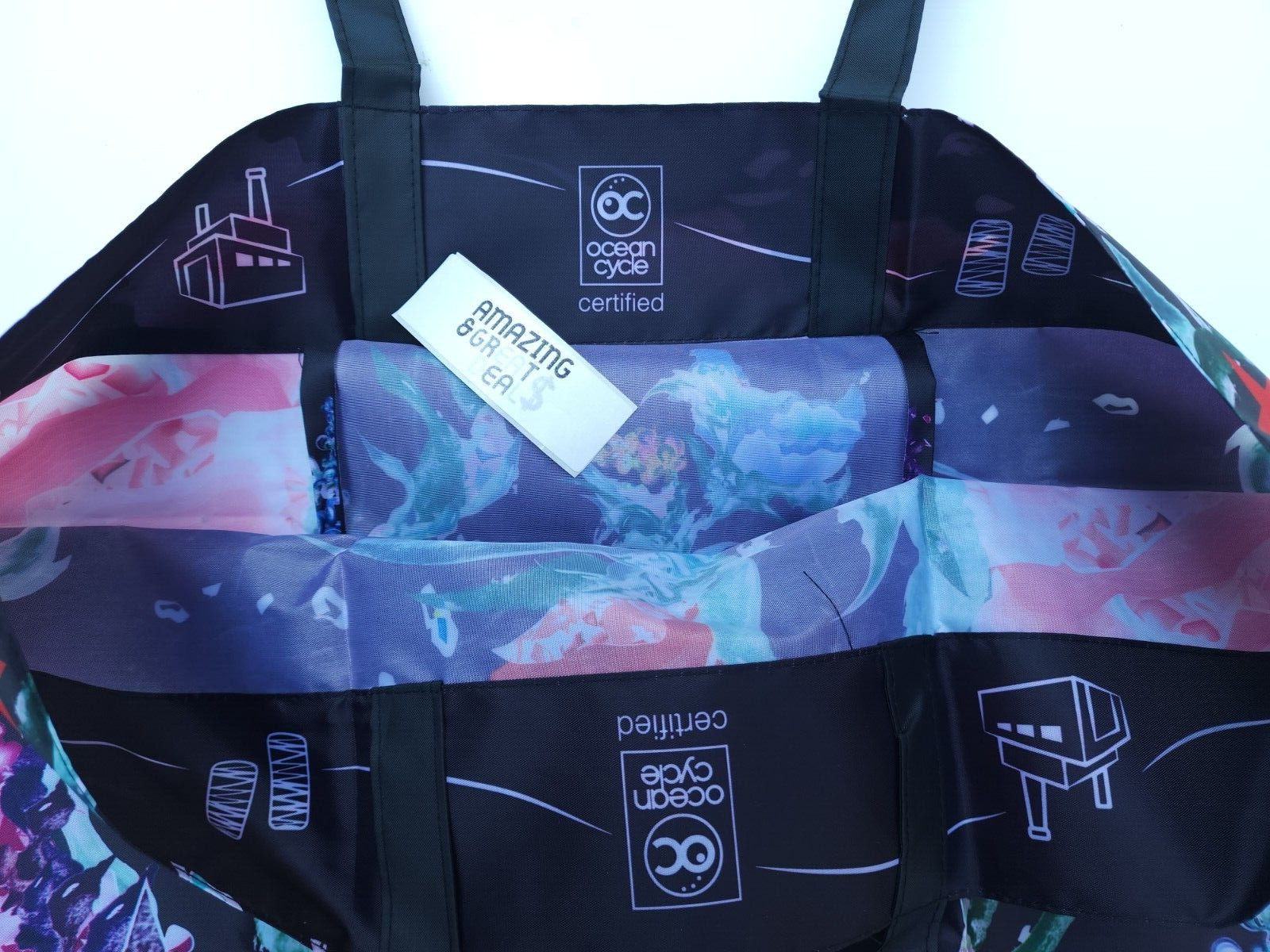 MACY’S Reusable Shopping Tote Bag Made from Recycled Plastic from The Ocean