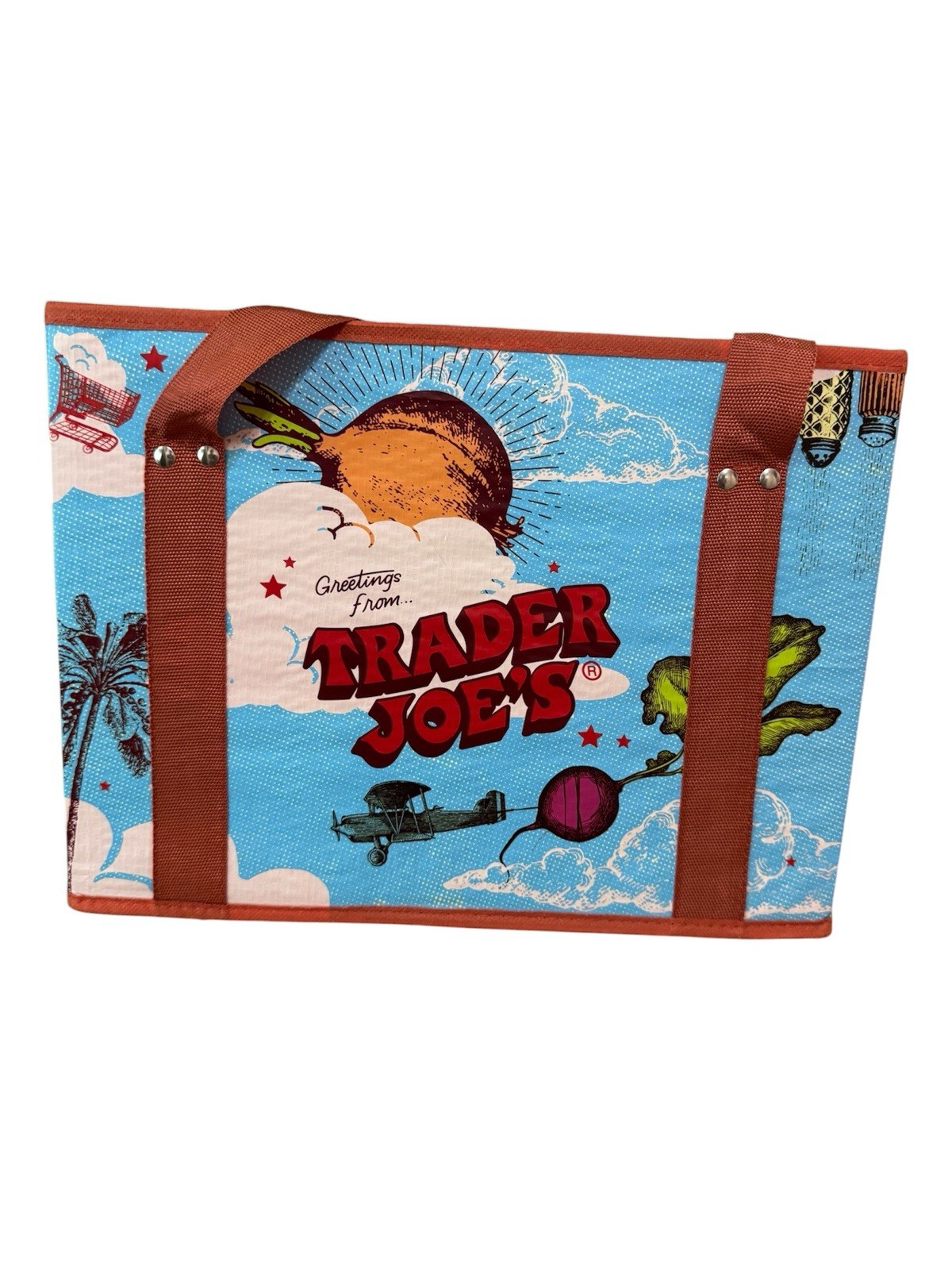 Trader Joe’s Stand-up Collapsible Tote! Sturdy, Versatile,