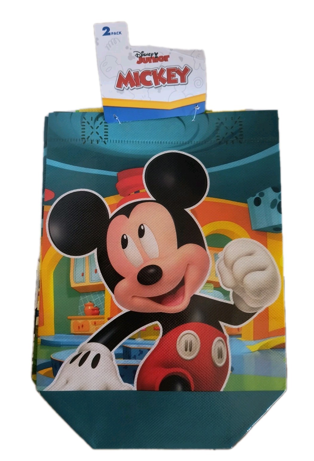 Disney Mickey Mouse 2 Pack Mini Reusable Gift Bags with Handles NEW! Free Ship!