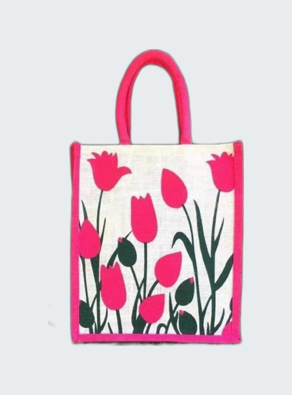Gunny Shopping Bag 11×13 Durable Washable Reusable Ecofriendly Painted Bulk New