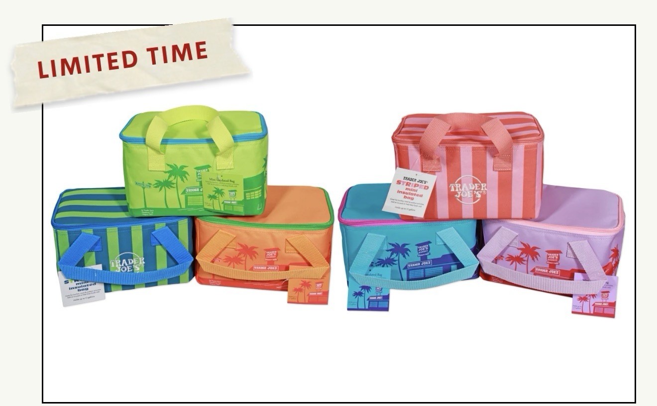 Trader Joe’s Mini Insulated Bag – 1 Set (6 Colors)