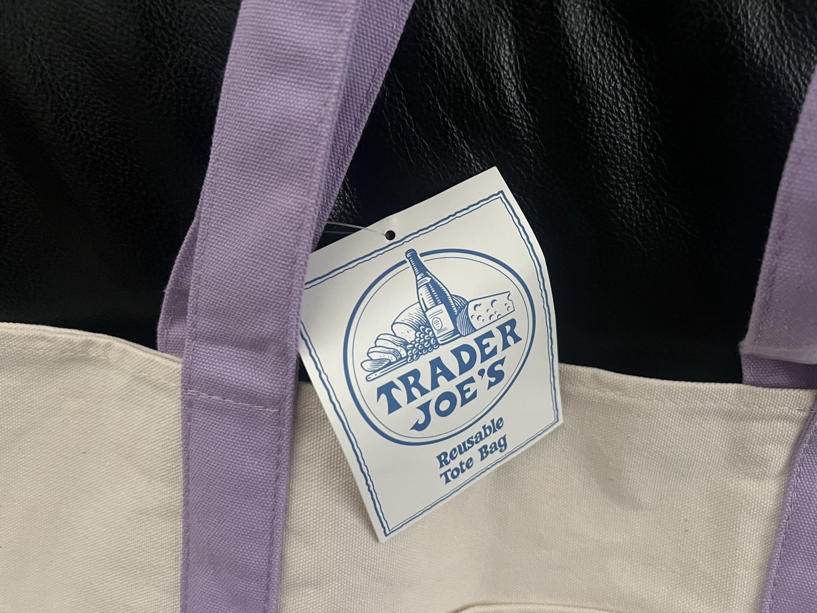 Trader Joe’s Large Insulated Reusable Tote Bag Purple