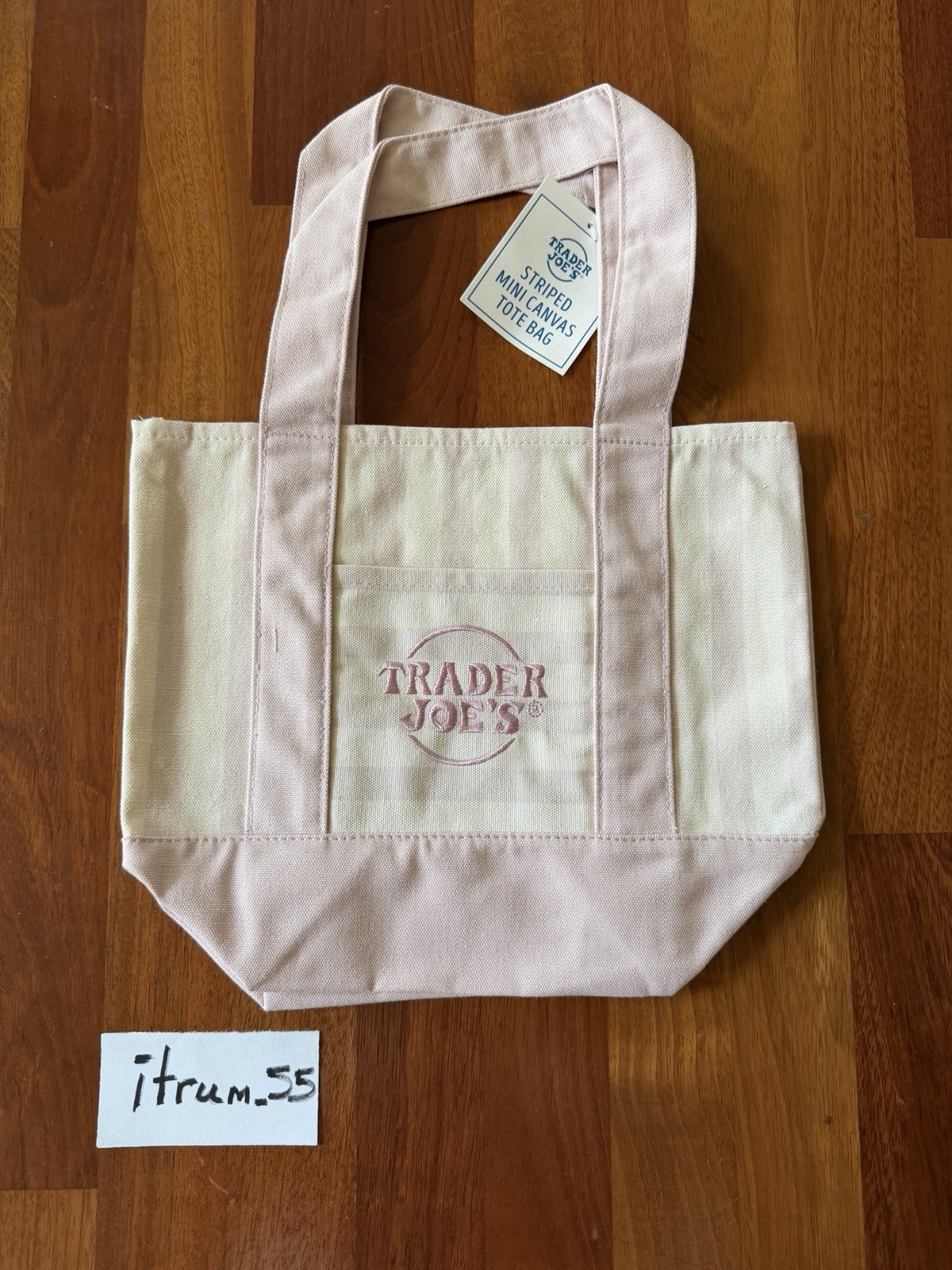 (Lot of 4 bags) Trader Joe’s Limited Striped Mini Canvas Tote Bags (In-Hand)