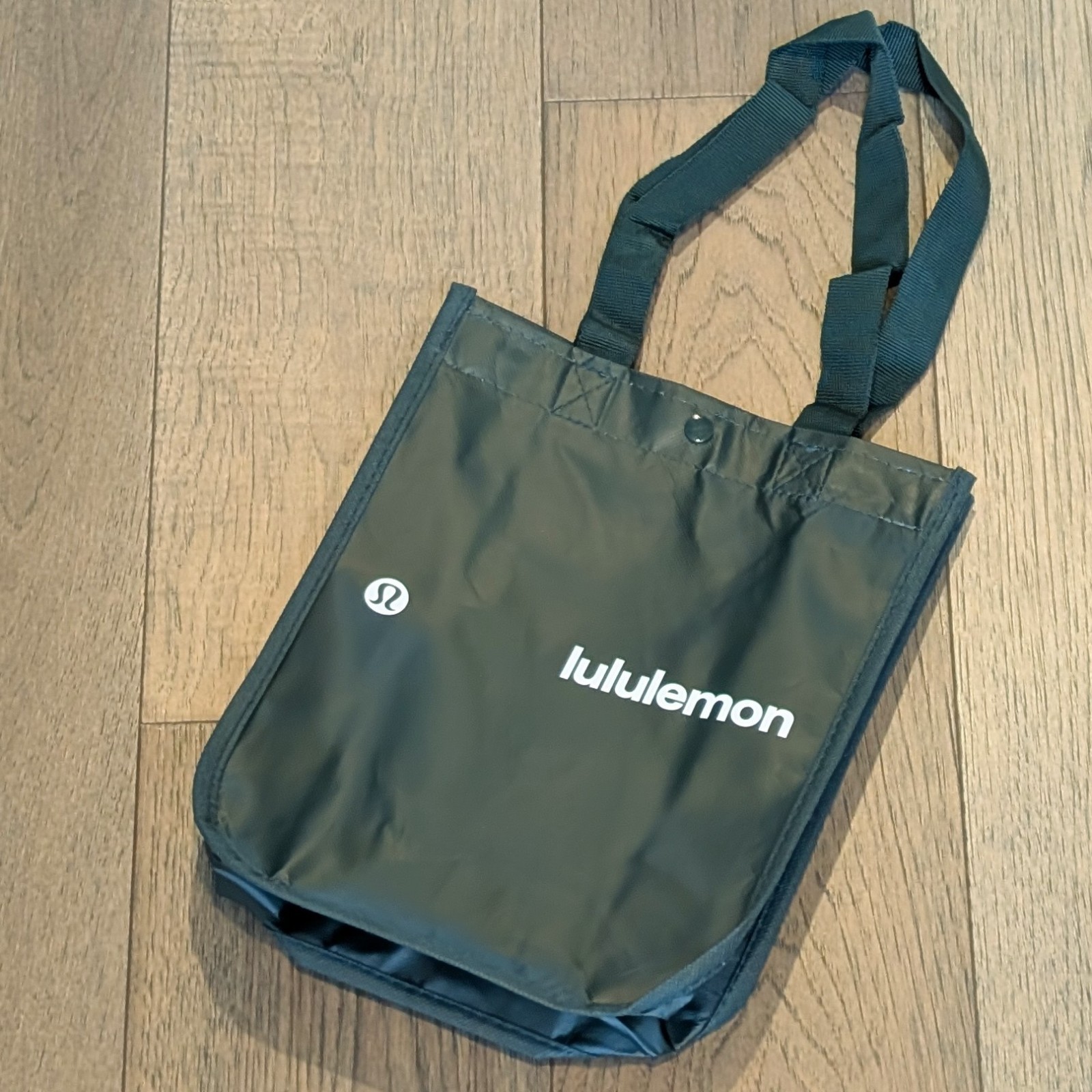Lululemon Large Small Lot of 2 Reusable Shopping Tote Bags 💚 Forest Green 💚