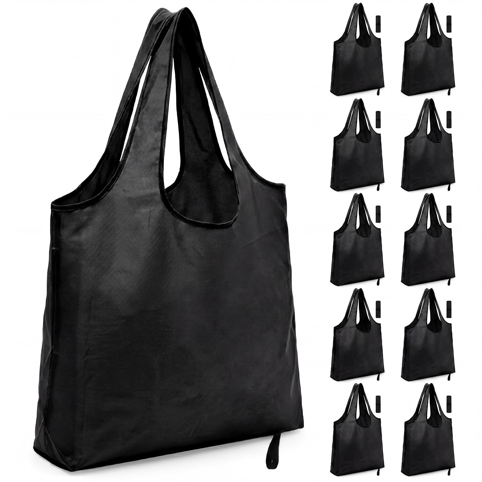 Paterr 10 Pack 17x22in Extra Large Reusable Grocery Bags Heavy Duty, 55lb Was…