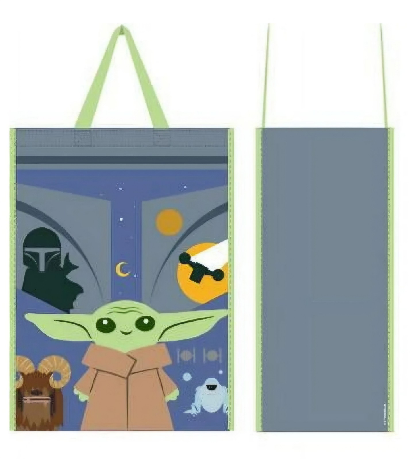 (3) Star Wars Mandalorian Grogu Reusable Shopping Tote Bags 13.5″x19″x8″ NWT