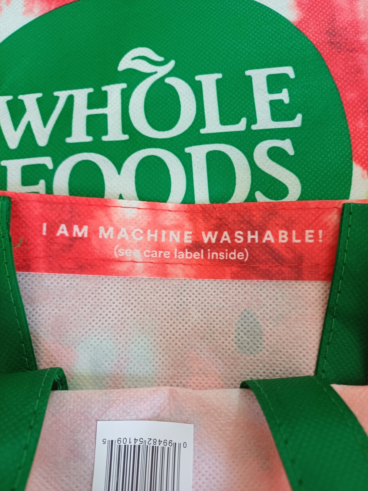 New Whole Foods Watermelon Large Machine Washable Set Of Two