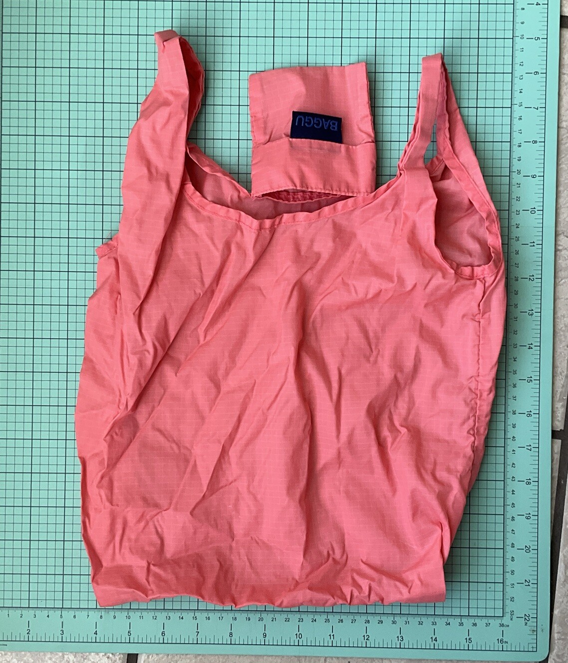 Baggu Reusable/Farmers Market Bag Baby Size Pink Salmon Colored-Customized!