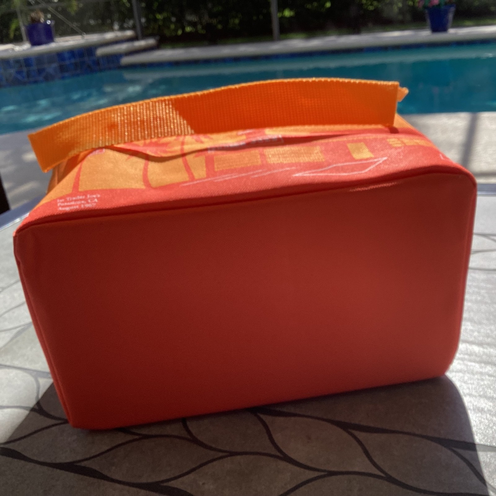 NEW! Trader Joe’s Mini Tote Bag Insulated New Summer 2026-Orange/Green