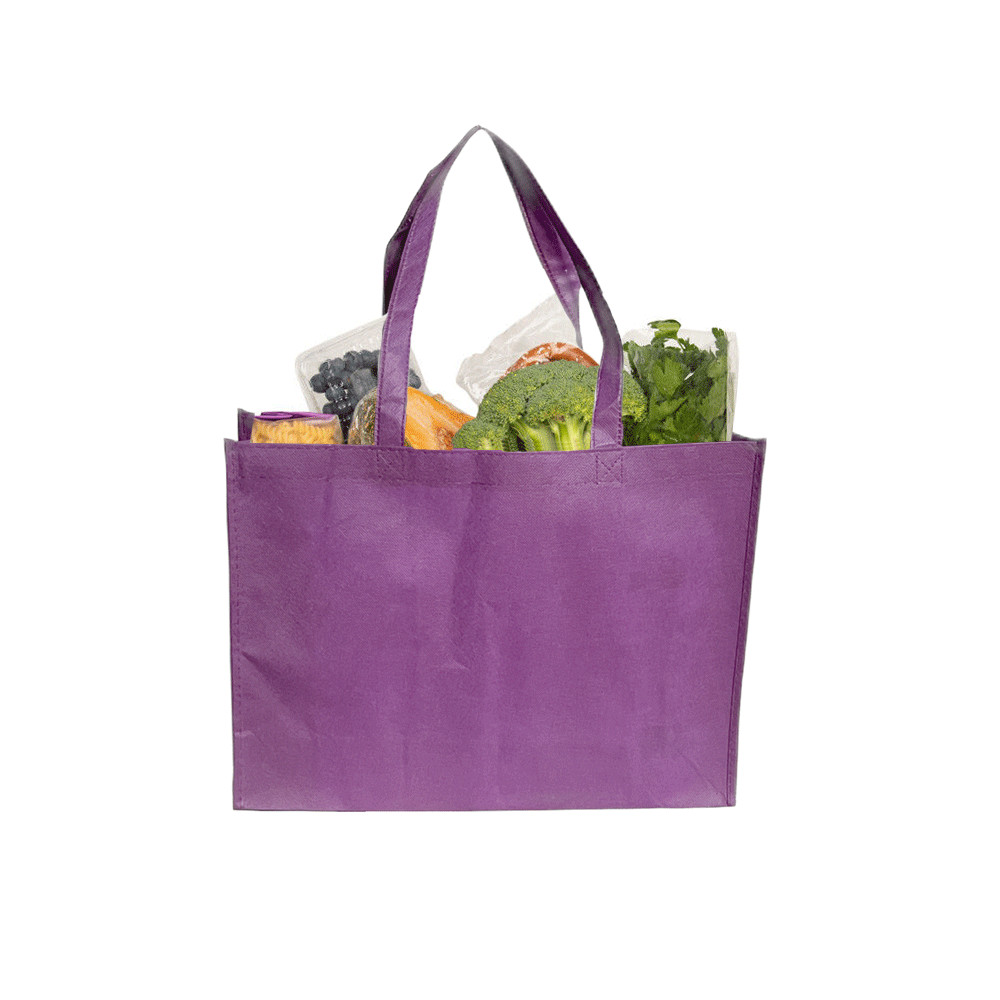 10 Purple Shopping Tote Bags Eco Friendly Reusable Recyclable Gift Promo Bag